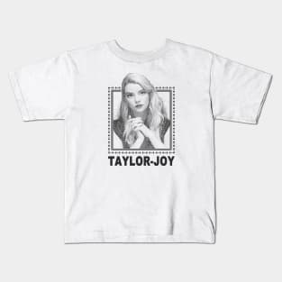 Anya Taylor Joy Vintage Retro Black Style Kids T-Shirt